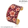 Bangle-218 Saudi-Arabien Gold Armreif Design hohe Qualität gravieren Blume pave Strass Armreifen